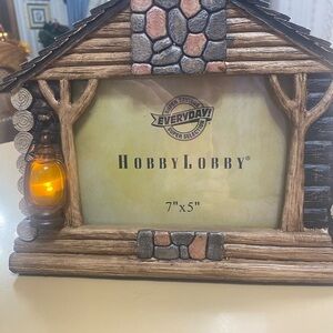 Hobby Lobby Rustic Cabin Frame with Lantern